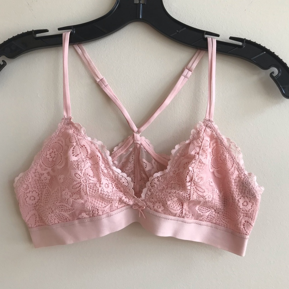NWOT Aerie pink bralette medium